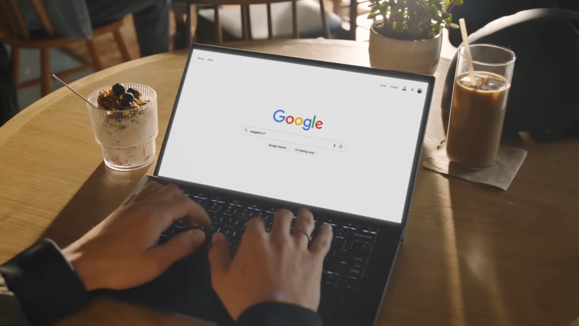 Person searching on Google — capturing high-intent demand